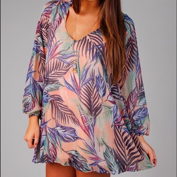 SMYM | Tropical Mini Dress. - Picture 3 of 5